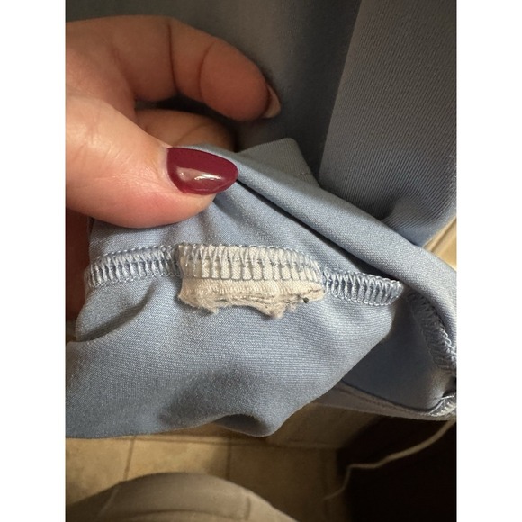 Gymshark Whitney Simmons Light Blue Spandex Workout T-Shirt Size XSmall Alive - Picture 10 of 10